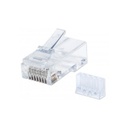 Plug modular rj45 intellinet utp cat6 multifilar bote con 90 piezas contacto oro 50 micras linea pro