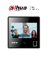 Dahua dhi-asi3214a-w - control de acceso con reconocimiento facial/ pantalla touch de 4.3 pulgadas/ 3,000 rostros/ rango de reco