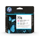 Cabezal HP 774 Paquete de 2 Piezas Cian Claro y Magenta Claro
