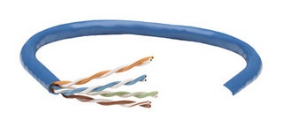 Bobina cable utp cat5e cca intellinet color azul 24awg 305mts 362344