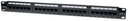 Panel de parcheo 24 puertos cat6 utp 1u p/rack 19 intellinet 520959