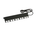 Barra de contactos north system 10 contactos horizontal con switch termomagnetico acabado negro texturizado