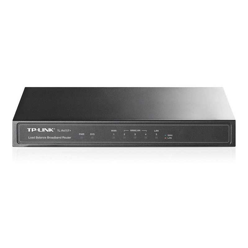 Router Balanceador TP-Link con Firewall TL-R470T+ Fast Ethernet Alámbrico 4x RJ-45