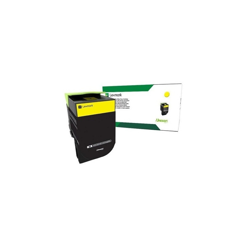 Toner lexmark amarillo alto rendimiento cs317/cx317/cs417/cx