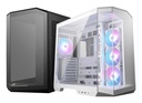 Gabinete msi mag pano 100r pz white blanco vidrio templado 4*ventilador atx sin fuente