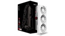Tarjeta de video xfx rx-96ts316w7 swift rx9060xt oc 16gb gddr6 1900mhz 2*dp hdmi 3*fan blanca