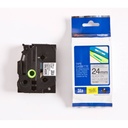 Cinta brother tzes951g laminada texto negro fondo plata mate
