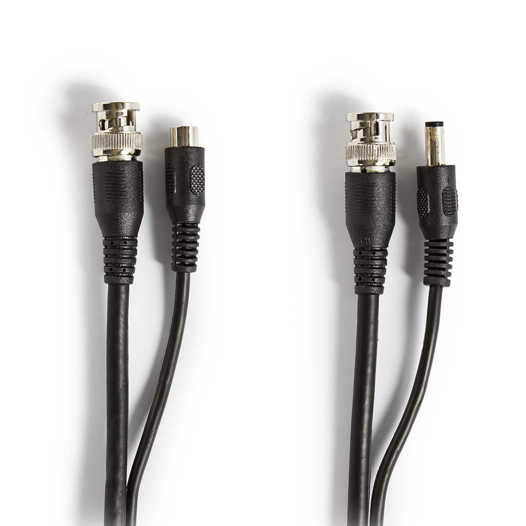 Cable Coaxial para Video 20 Metros PR-CA20 Macho a Macho Negro