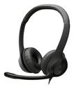 Logitech Audífonos con Micrófono H390, Alámbrico, USB-C, Negro