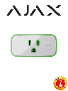 Ajax socket - enchufe inteligente e inalámbrico con monitor de consumo eléctrico color blanco