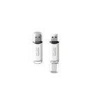 ADATA 32 GB Memoria Flash USB 2.0 con Tapa Color Blanco con Negro (Modelo C906)