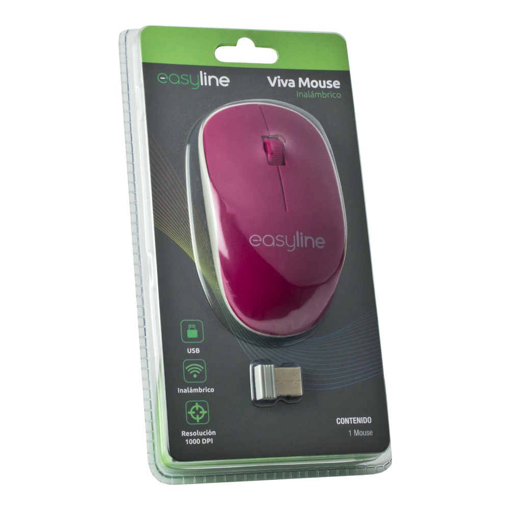Mouse Easy Line Óptico EL-995128 Inalámbrico Bluetooth 1000DPI