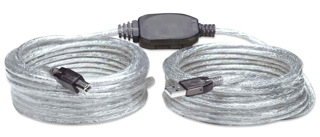 Cable Manhattan De Extensión Activa USB A Macho - USB B Macho 11 Metros