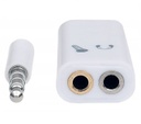 Adaptador De Audio Manhattan 3.5mm Macho - 2x 3.5mm Hembra