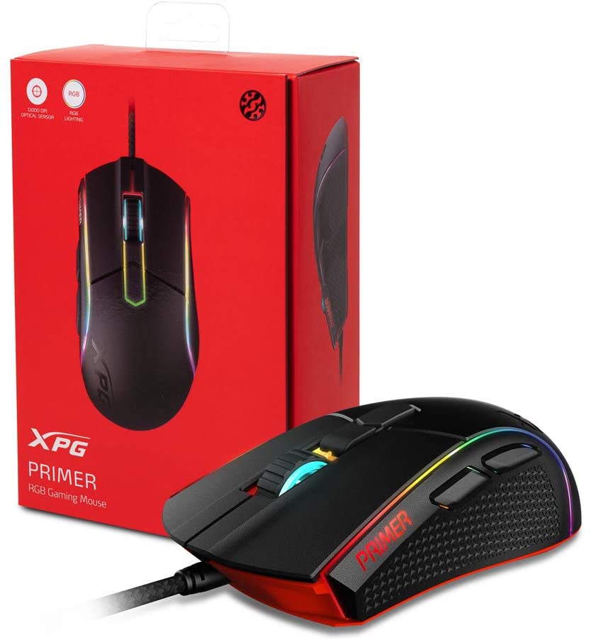 Mouse Gamer XPG Óptico Primer Alámbrico USB 12000 DPI