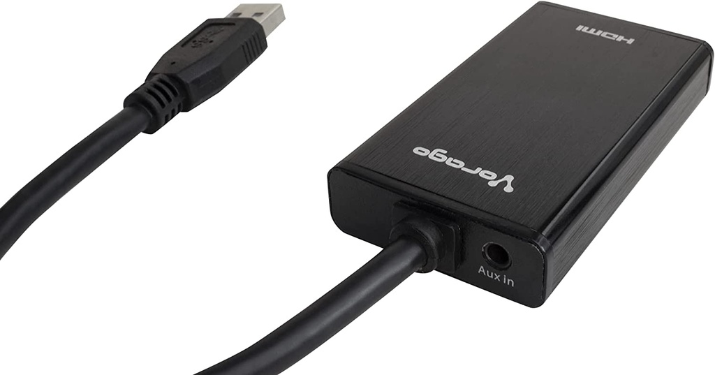 Adaptador De Video Vorago ADP-204 USB 3.0 a HDMI Y 3.5mm