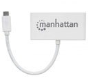 Hub Manhattan USB C 3.1 3x USB A Hembra 1x USB C Hmebra 5000 Mbit/s