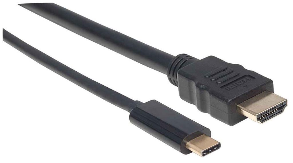 Cable Manhattan USB C - HDMI Convierte Una Señal Modo DP Alt - HDMI 4K