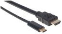 Cable Manhattan USB C - HDMI Convierte Una Señal Modo DP Alt - HDMI 4K