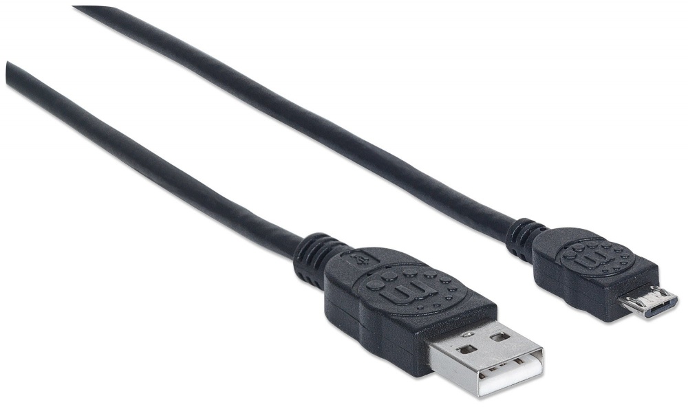 Cable Manhattan De Alta Velocidad USB 2.0 A Macho - Micro USB 2.0 B Macho 3 Metros