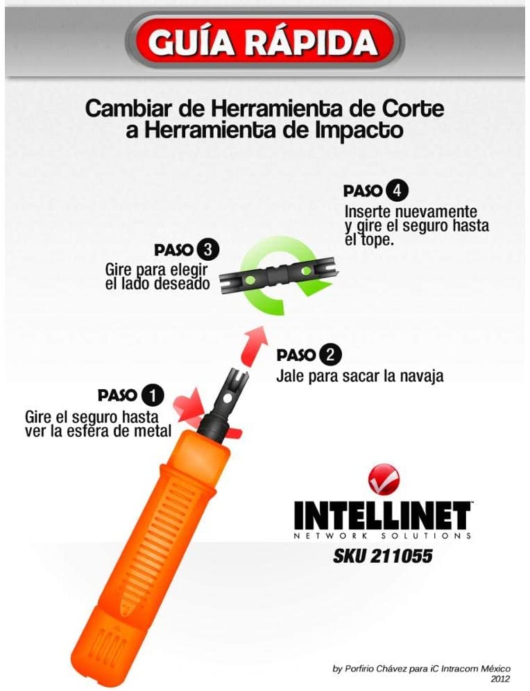 Pinza Intellinet Para Ponchar Jacks Para Terminal Block 110/88