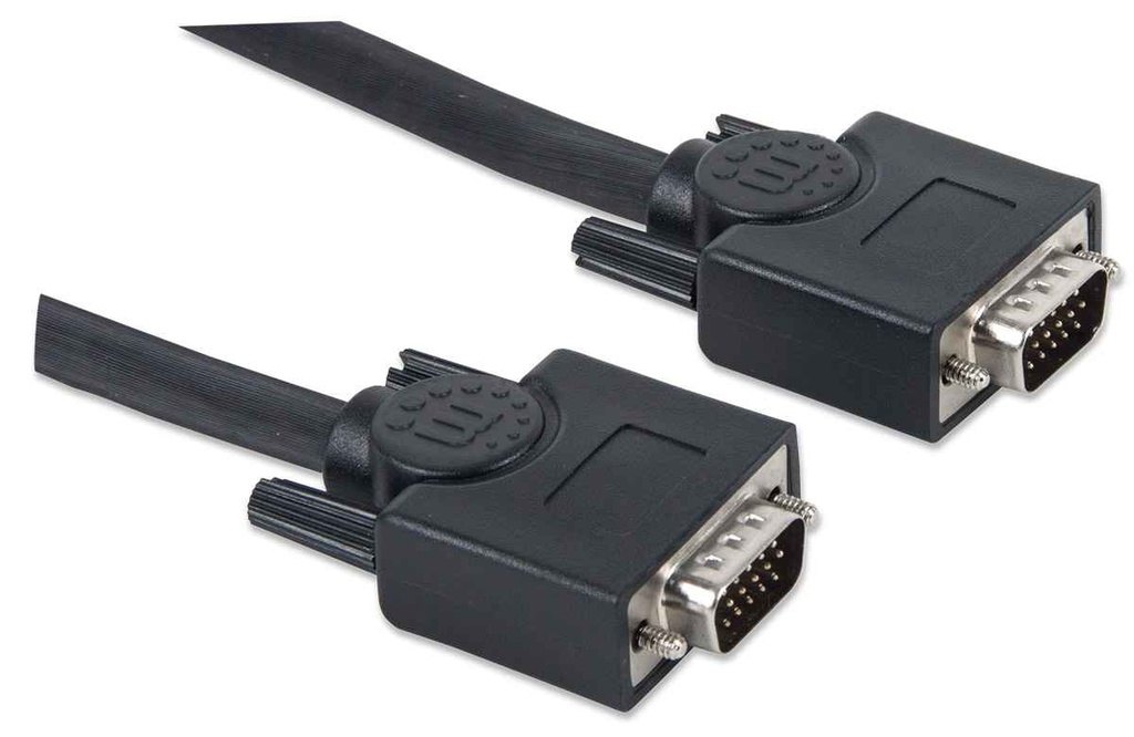 Cable De Video Manhattan Para Monitor SVGA 8mm VGA Macho - VGA Macho 7.5 Metros