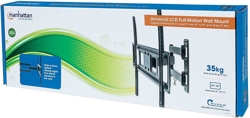 Soporte De Pared Manhattan Para Pantalla 37''-70'' Hasta 35Kg