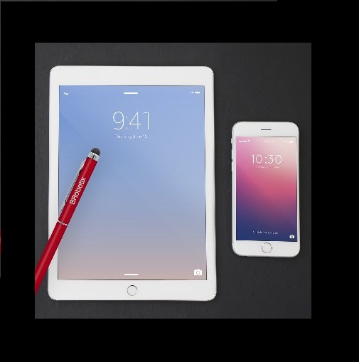 Pluma BRobotix Lápiz Digital Stylus Duo Pack para Tablet Rojo