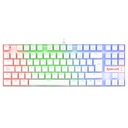 Teclado Gamer Redragon Kumara K55 LED RGB Teclado Mecánico Alámbrico Español Blanco