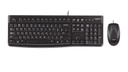 Teclado y Mouse Logitech MK120 Alámbrico USB Español (Negro)