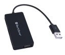 Hub USB A 2.0 Techzone 4xUSB A 2.0 Hembra Negro