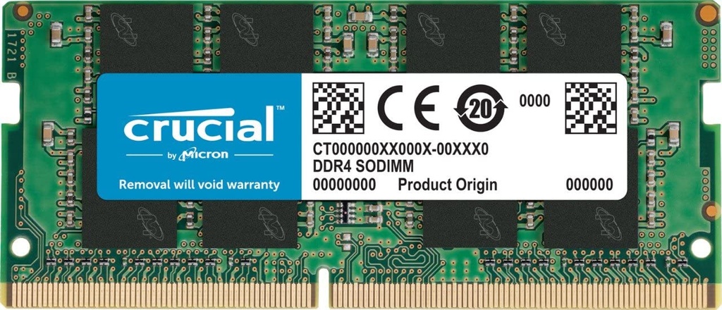 Memoria RAM Crucial CT8G4SFRA32A DDR4 3200MHz 8GB CL22 SO-DIMM