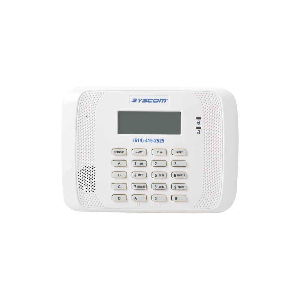 Teclado Programador con Receptor Honeywell Inalámbrico 6162-RF Blanco