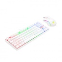 Kit Mouse Y Teclado Mecanico Gamer Redragon K552 White BA RGB Alámbrico USB