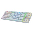 Kit Mouse Y Teclado Mecanico Gamer Redragon K552 White BA RGB Alámbrico USB