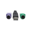 Adaptador Para Teclado Y Mouse Tripp Lite USB Macho - 2 x PS/2 Hembra