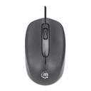 Mouse Óptico Manhattan 190190 Comfort II Alámbrico USB-A 1000DPI