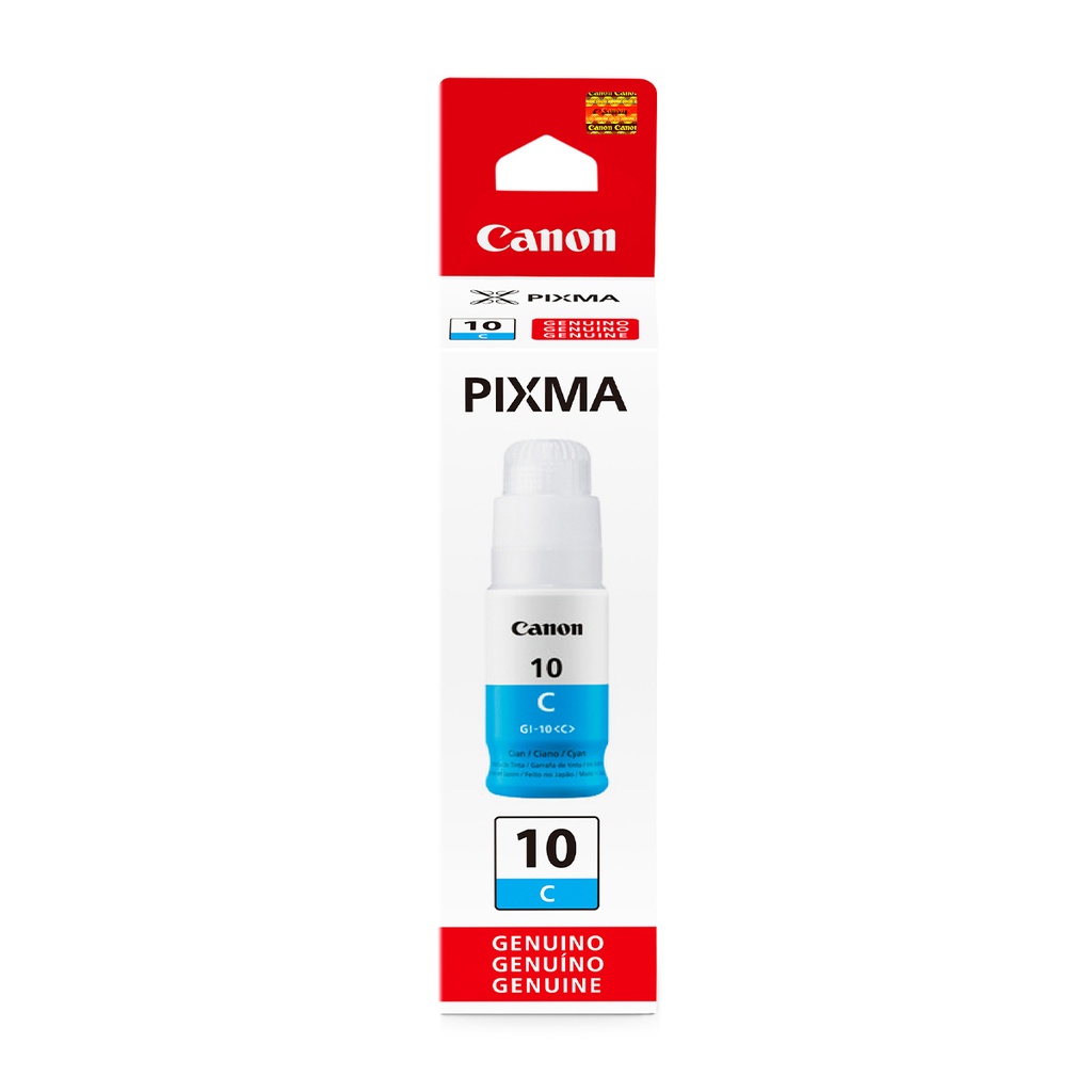 Tanque De Tinta Canon GI-10 Cian 70ml Para G5010/G6010/G7010