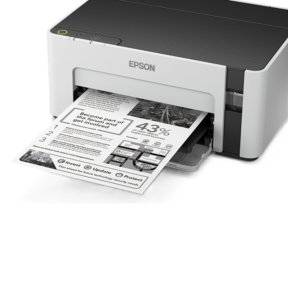 Impresora Blanco y Negro Epson EcoTank M1120 Inyección Tanque de Tinta Inalámbrico Print