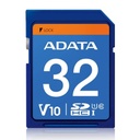 Memoria SD (SDHC) 32GB ADATA Clase 10 (V10) Velocidad hasta 100MB/25MB por seg. ASDH32GUICL10-R