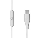 Audifonos vorago ep-306 tipoc aislamiento superbass  1.2mt manos libres blanco -