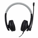 Audífonos con Micrófono Loudy Perfect Choice Alámbrico USB Negro/Gris