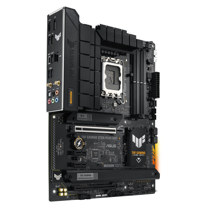 Tarjeta Madre ASUS ATX TUF GAMING B760-PLUS WIFI S-1700 Intel B760 HDMI, 128GB DDR5 para Intel