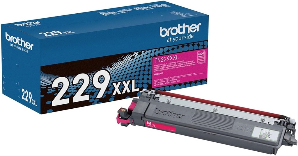 Tóner Brother TN229XXLM Color Magenta Rinde 4000 Páginas