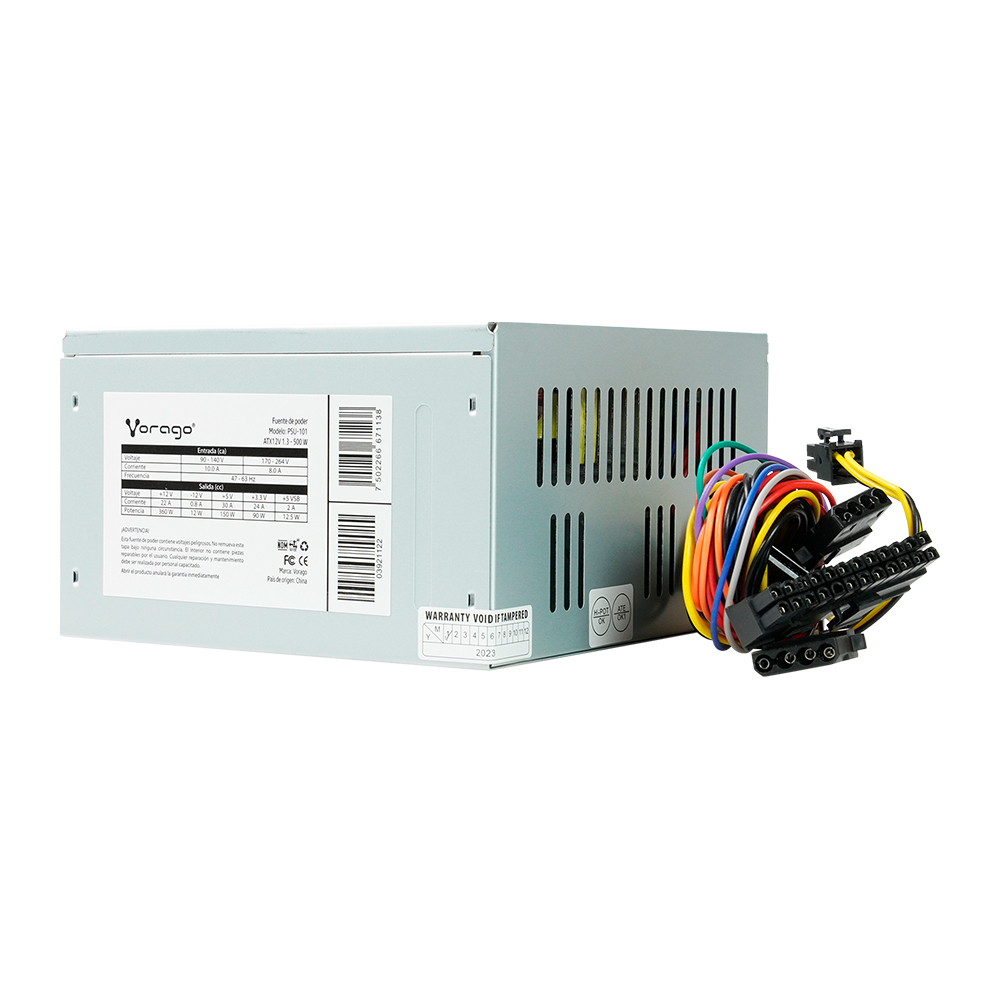 Fuente de Poder Vorago PSU-101 ATX 500W 2xSATA Caja