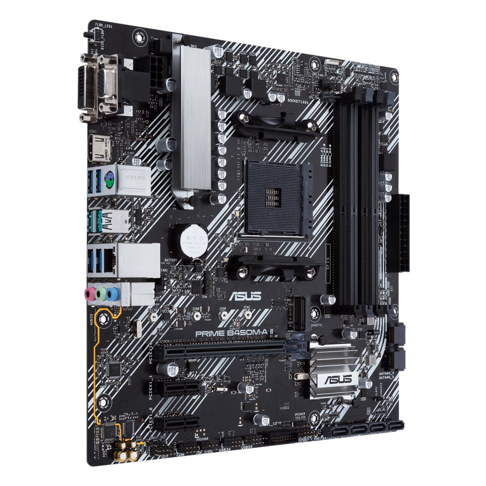 Tarjeta Madre ASUS Micro-ATX PRIME B45W0M-A II/CSM S-AM4 AMD B450 128GB DDR4 Para AMD