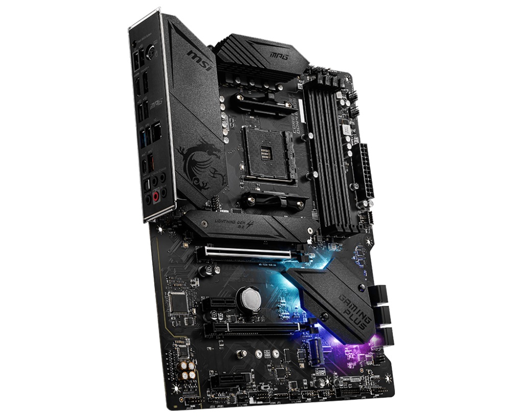 Tarjeta Madre MSI ATX MPG B550 GAMING PLUS S-AM4 AMD B550 HDMI 128GB DDR4 Para AMD