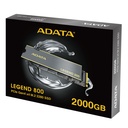Unidad De Estado Solido SSD Adata Legend 800 NVMe 2TB PCI Express 4.0 M.2 