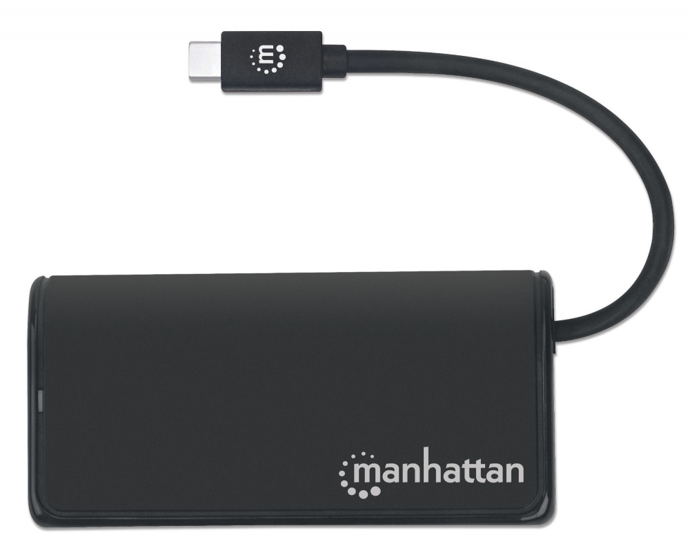Hub USB Manhattan USB C 3.2 Macho - 4x USB 3.2 Hembra 5000 Mbit/s