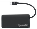 Hub USB Manhattan USB C 3.2 Macho - 4x USB 3.2 Hembra 5000 Mbit/s